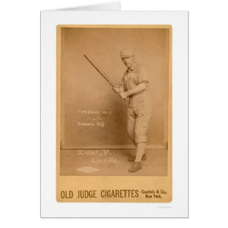 Rött Ehret baseballkort 1889 Hälsningskort