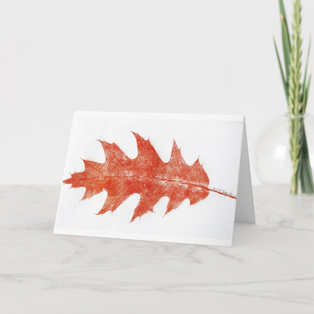 "Rött ekobak nr 2"-hälsningskort för Land Kort (Framsida)