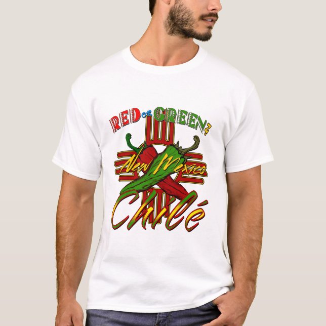 Rött eller grönt? t shirt (Framsida)