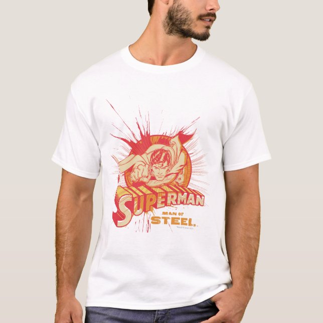 Rött färgstänk tee shirt (Framsida)