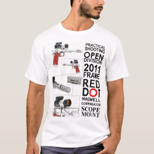 rött fattande t-shirt