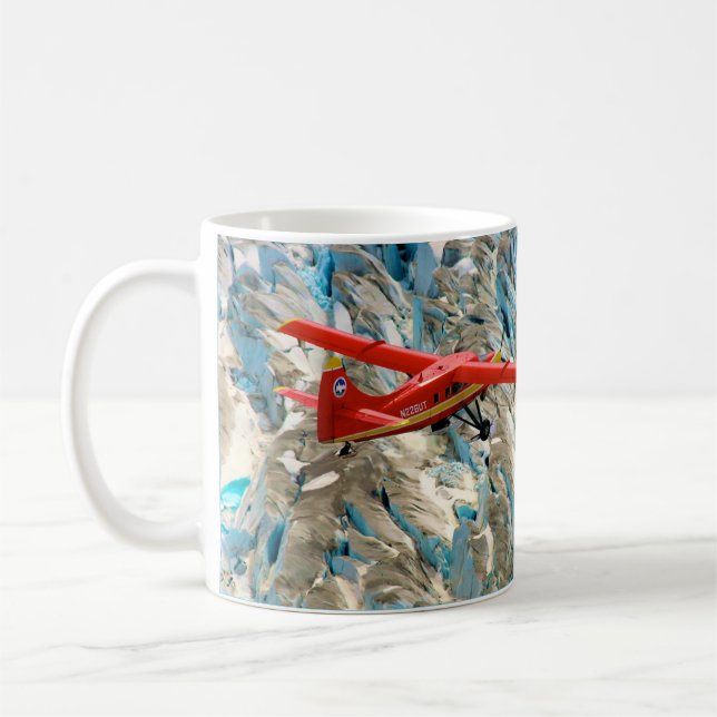 Rött flygplan kaffe kopp (Vänster)