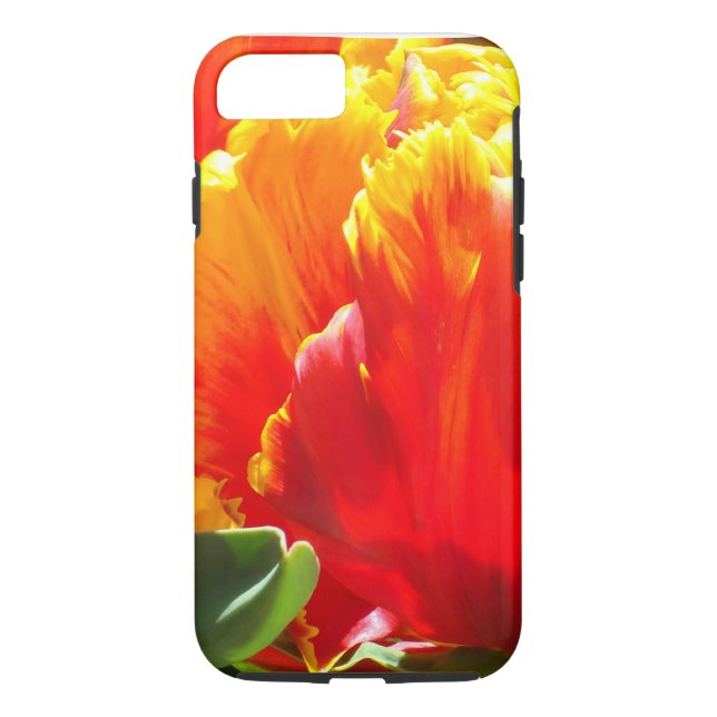 Rött fodral för papegojatulpaniPhone 7 Case-Mate iPhone Skal (Baksida)