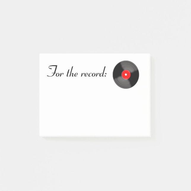 Rött för post - anteckningar post-it block (Framsida)