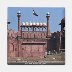 Rött fort, New Delhi, Indien Magnet
