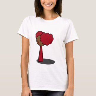 Rött gå för flicka tee shirt