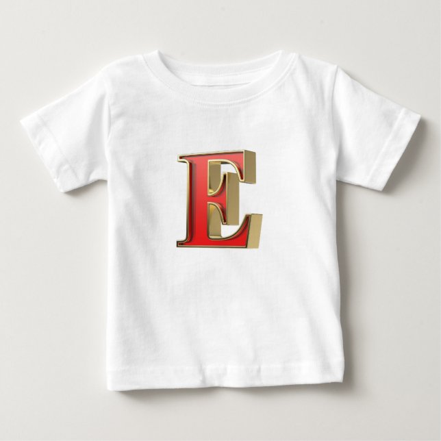 Rött glas brev E T Shirt (Framsida)