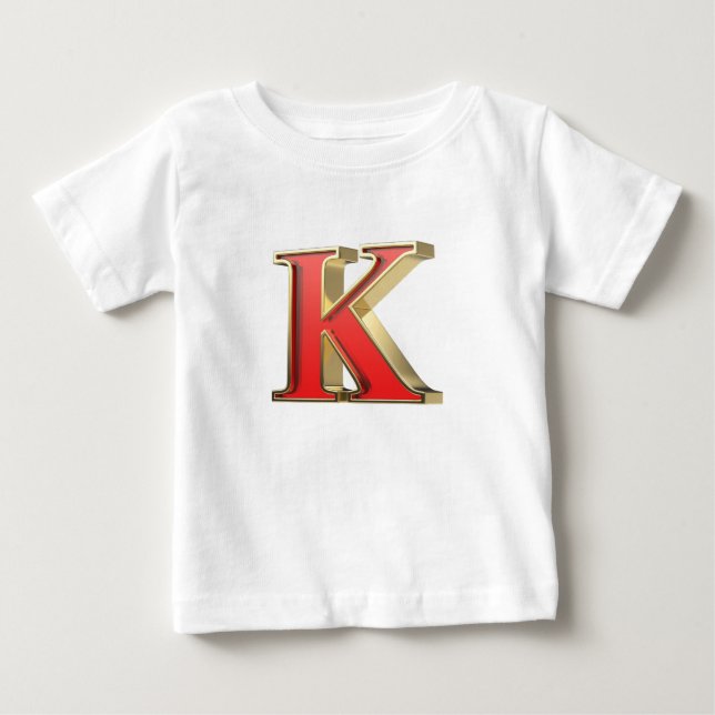 Rött glas brev K T Shirt (Framsida)
