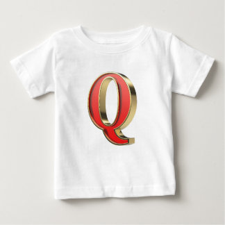 Rött glas brev Q T Shirt