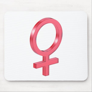 Rött glas kvinnlig gender musmatta