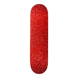 Rött glitter för neon skateboard bräda 19,5 cm