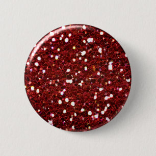 Rött glitter knäppas knapp
