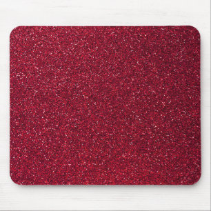 Rött glitter musmatta