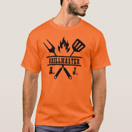 Rött grillmästarredskap t shirt