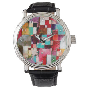 Rött Grönt och Violett, Paul Klee Armbandsur