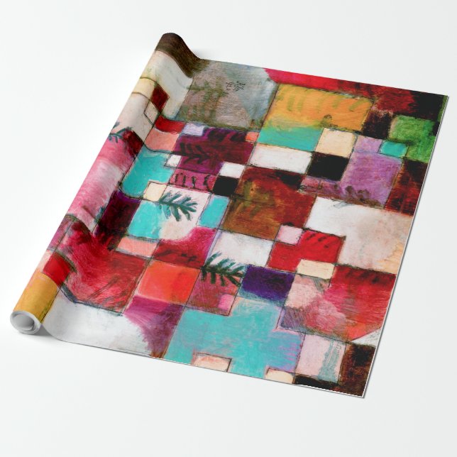 Rött Grönt och Violett, Paul Klee Presentpapper (Utrullad)
