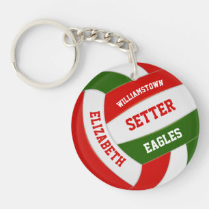 rött grönt team färg-pojkar volleyball