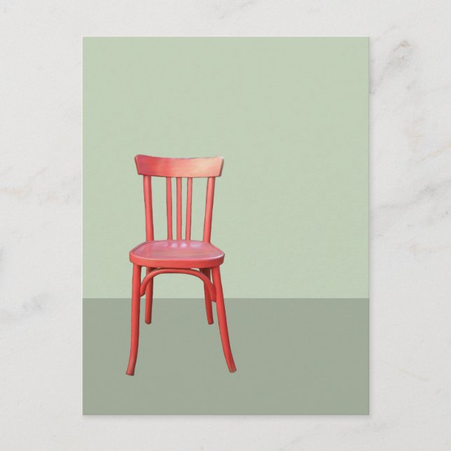 Rött grönt vykort (Framsida)