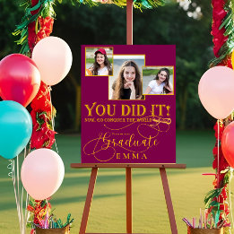 Rött Guld 2026 Examen Multi Foto Minne