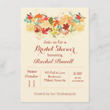 Rött, guld och brun höstlig lövmöhippa