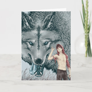 RÖTT HÄLSNINGKORT KORT