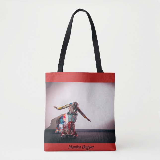 Rött hänga lös tygkasse (Framsida)