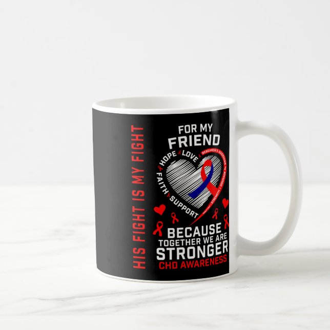 Rött hans kamp är min kamratvänliga känslohet för  kaffemugg (Höger)