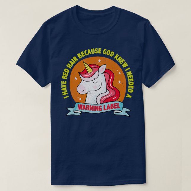 rött hår gud t shirt (Design framsida)