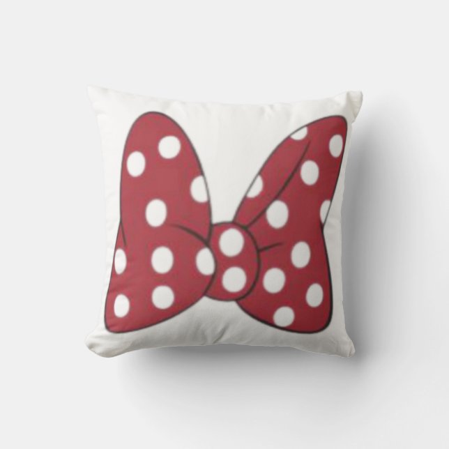 Rött hårtillbehör kudde (Framsida)