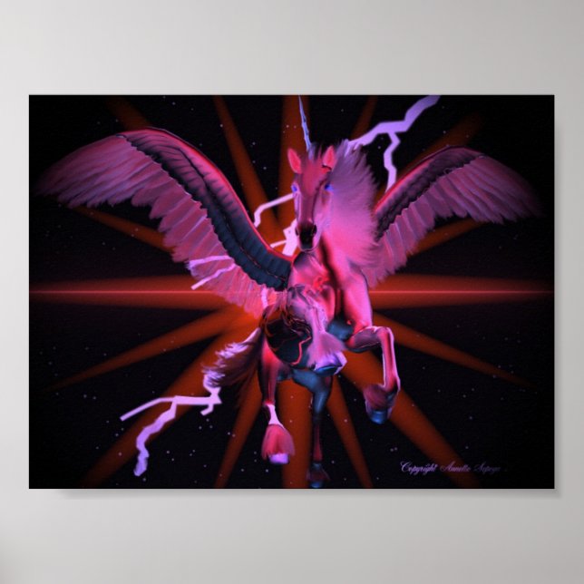 Rött häst poster (Framsidan)