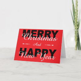 Rött Helgdag-kort för god jul och Gott nytt år Helgkort