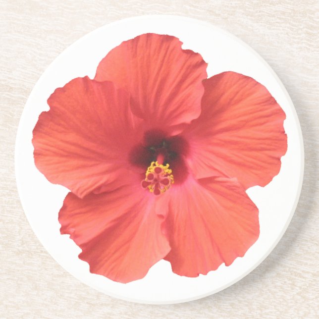 Rött hibiskusunderlägg underlägg (Framsidan)