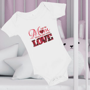 Rött hjärta blommodern fadersdag t shirt