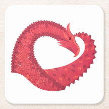 Rött hjärta drakar på vitt