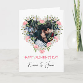 Rött hjärta foto Alla hjärtans dag-kort Kort