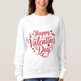 Rött hjärta Glad Alla Hjärtans Dag Romantiskt Gåva T Shirt