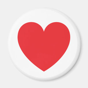 Rött hjärta kärlek eller Valentines day Magnet