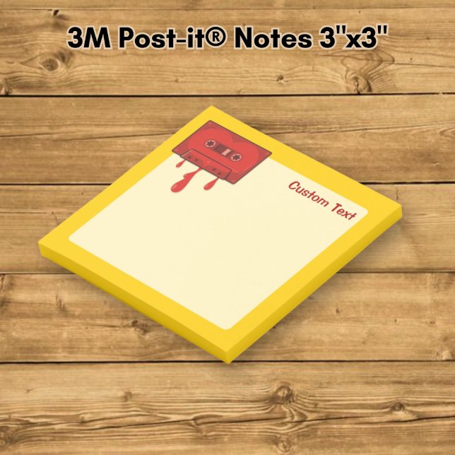 Rött hjärta kassett post-it block (Skapare uppladdad)