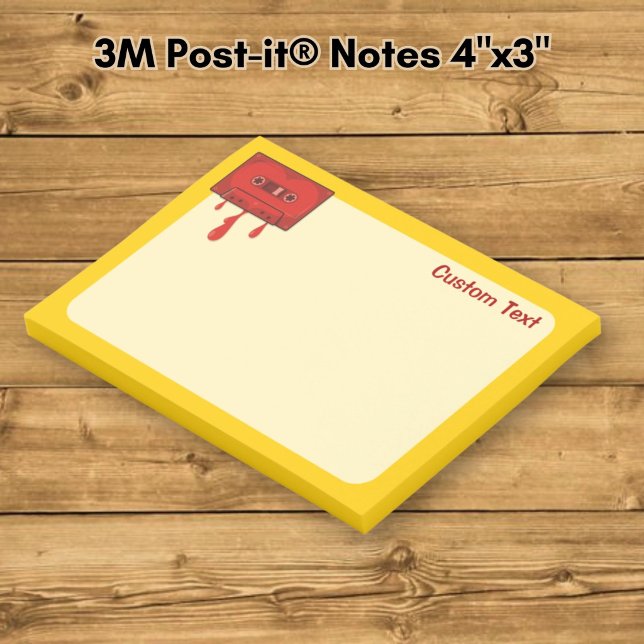 Rött hjärta kassett post-it block (Skapare uppladdad)