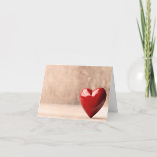 Rött hjärta. kort