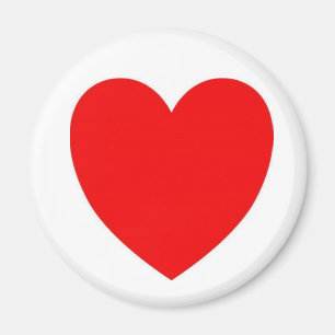 Rött hjärta magnet