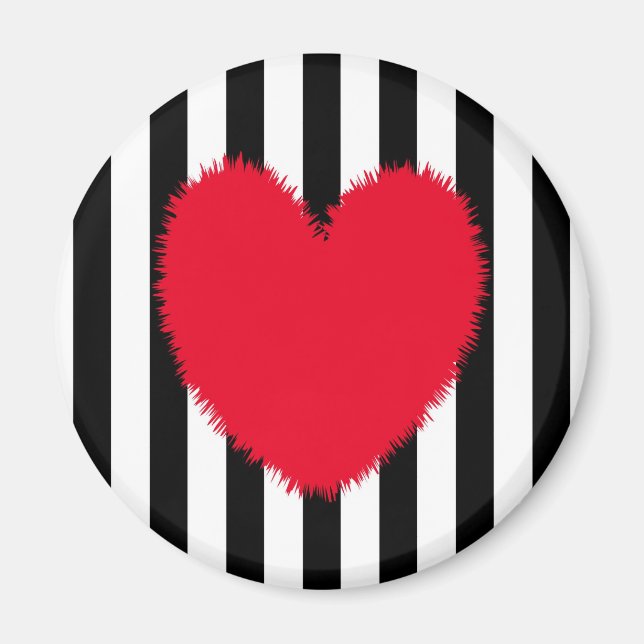 Rött hjärta magnet (Framsidan)