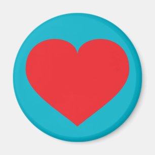 Rött hjärta magnet