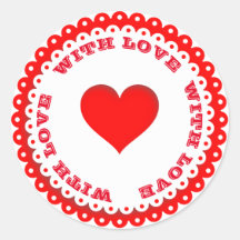 Rött hjärta med Anpassningsbar Kärlek