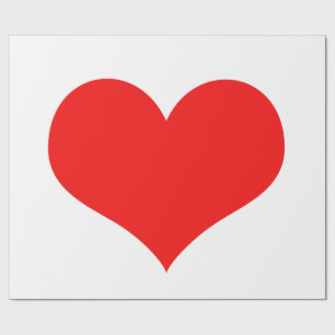 Rött hjärta Söt Alla hjärtans dag Anpassad färg Vi Presentpapper