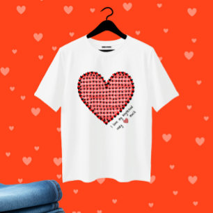 Rött hjärta t shirt