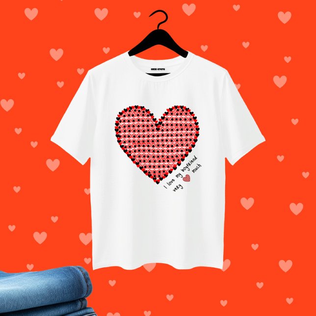 Rött hjärta  t shirt (Skapare uppladdad)