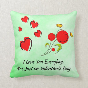 Rött hjärta Valentine Kudde