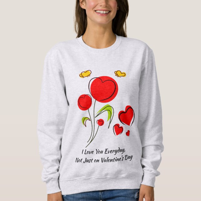 Rött hjärta Valentine T Shirt (Framsida)