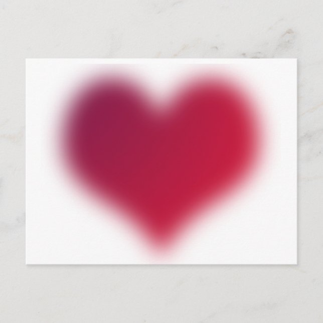 rött hjärta vykort (Framsida)